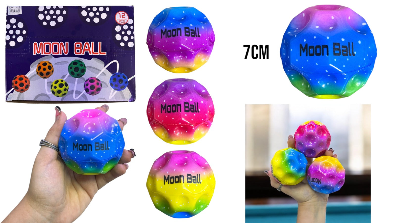 BOLA DE GOMA PARA JUEGO 7CM BOLA DE GOMA PARA JUEGO 7CM
